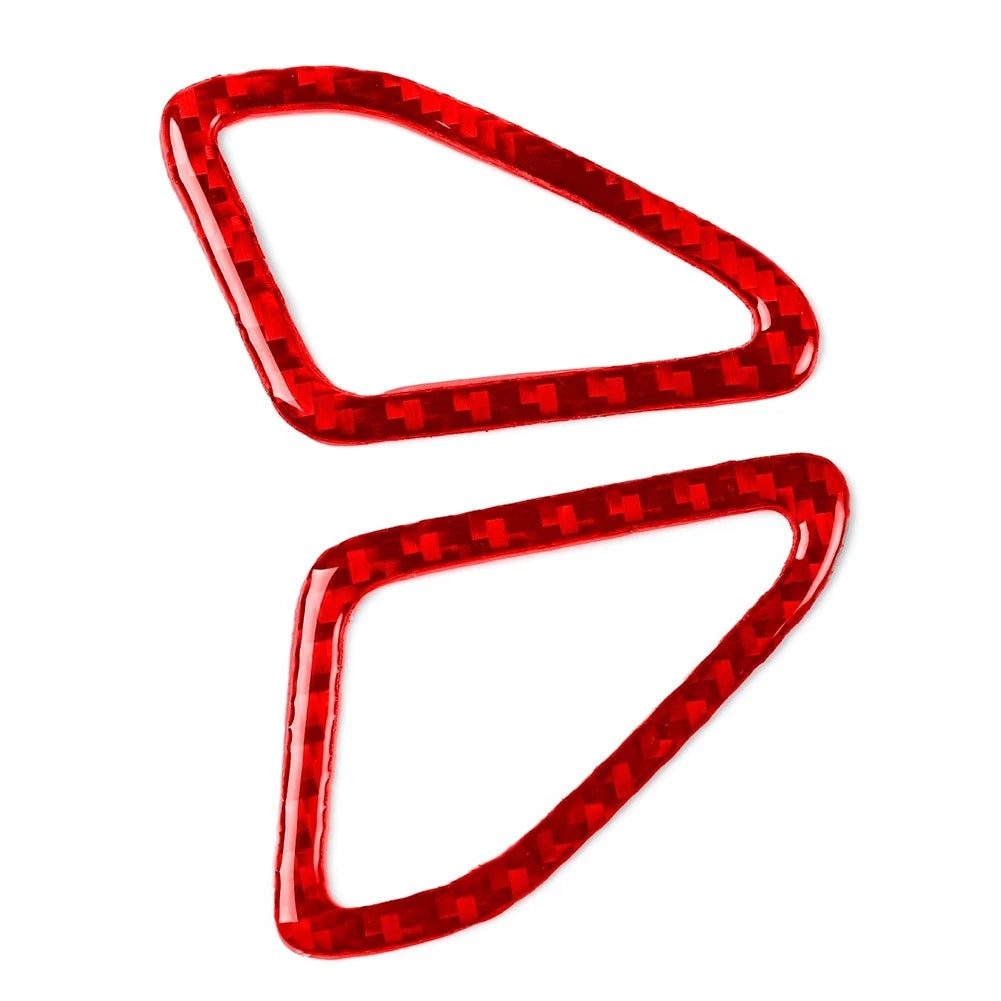 Dashboard Air Vent Outlet Cover for Cadillac ATS ATS-L (2013–2019) Carbon Fiber Red
