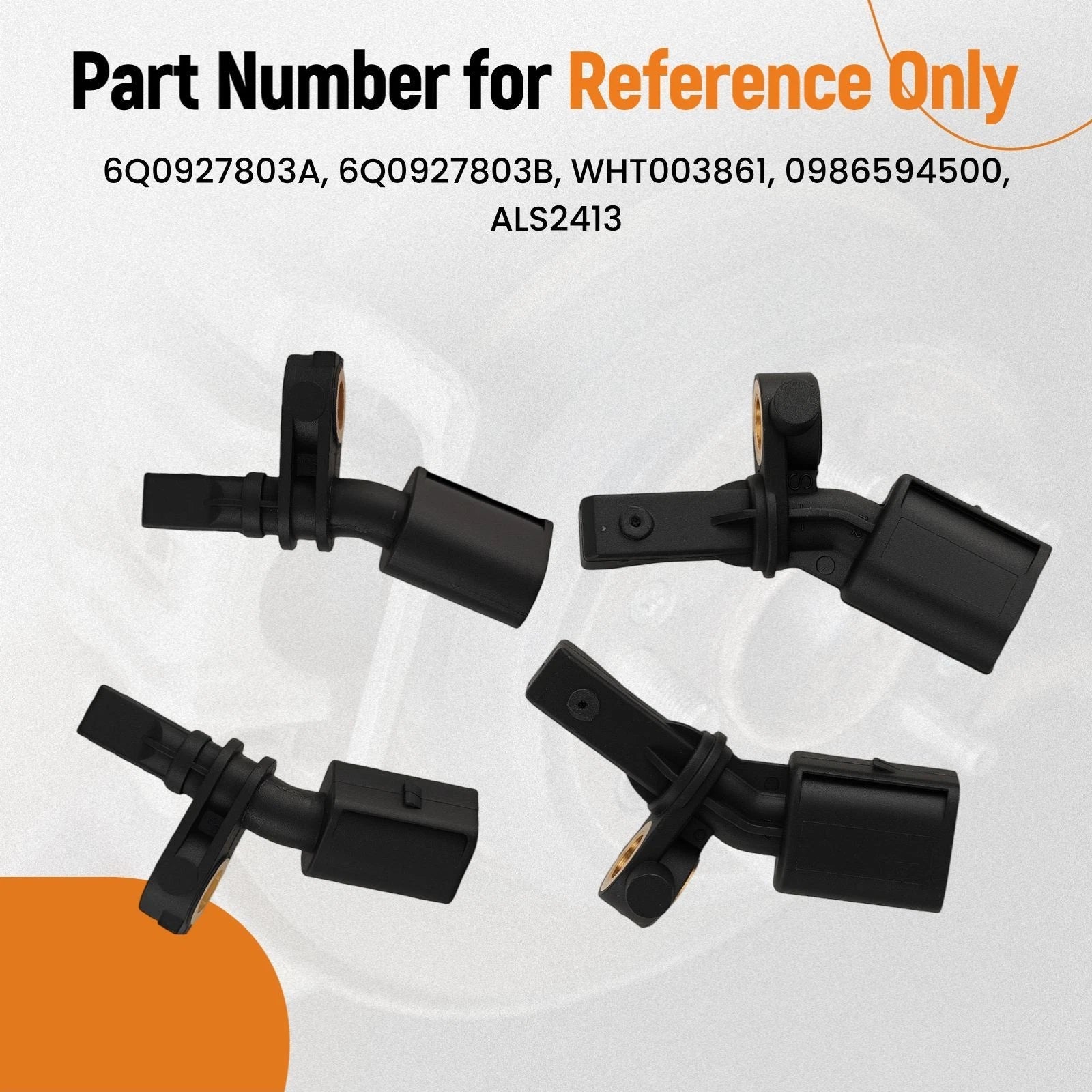 ABS Wheel Speed Sensors for Audi A1, VW Golf MK7, Caddy, Tiguan (2012–2020)
