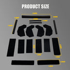 17PCS Hard Top Seal Kit for Jeep Wrangler JK (2007–2018)