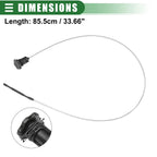Dipstick for Dodge Challenger (2008–2012) - Engine Oil Level Indicator Black