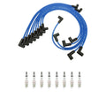 NGK Wire Set & 8 Iridium IX Spark Plugs for GMC P25 P35 (1976)