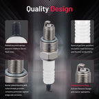 Set of 4 Iridium Spark Plugs 2983 for Aston Martin DB2 DB3 (1950–1955)