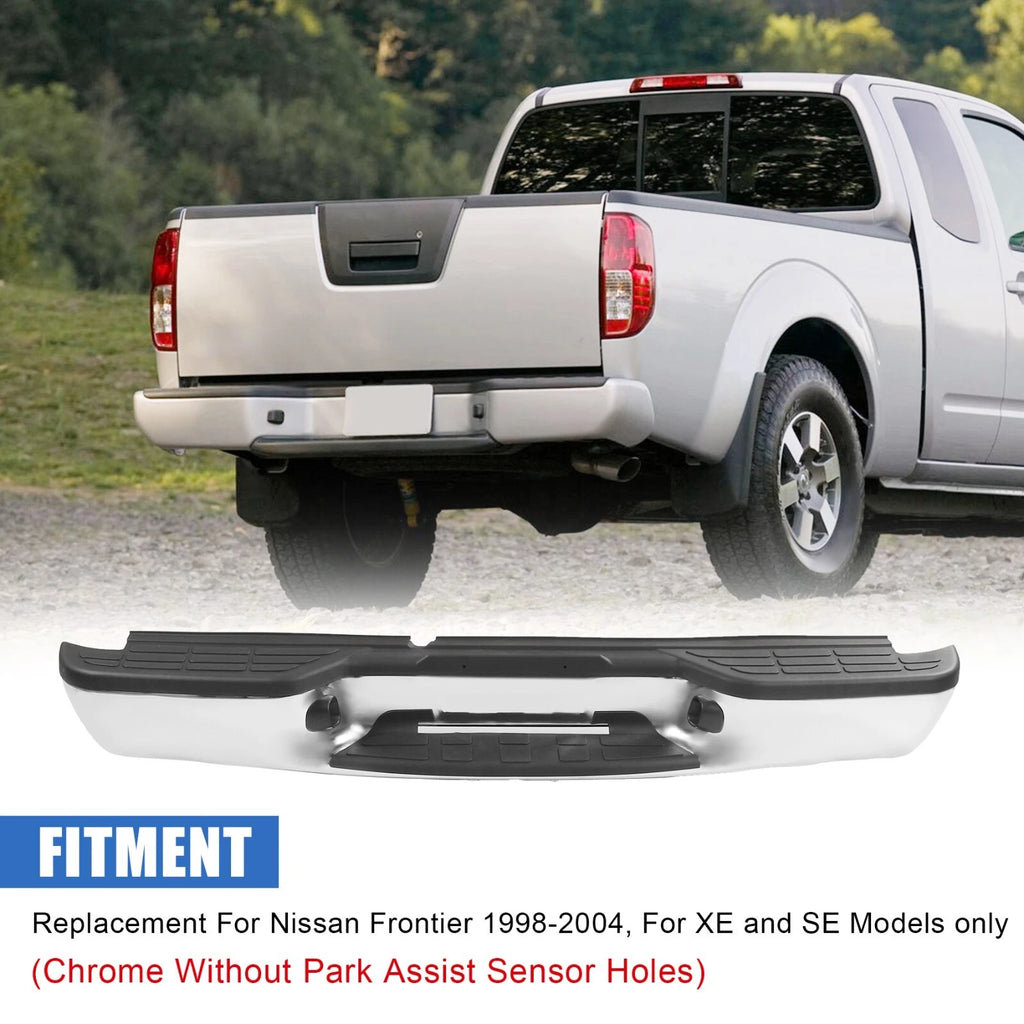 Chrome Rear Step Bumper for Chevy S10 GMC Sonoma (1998-2004)