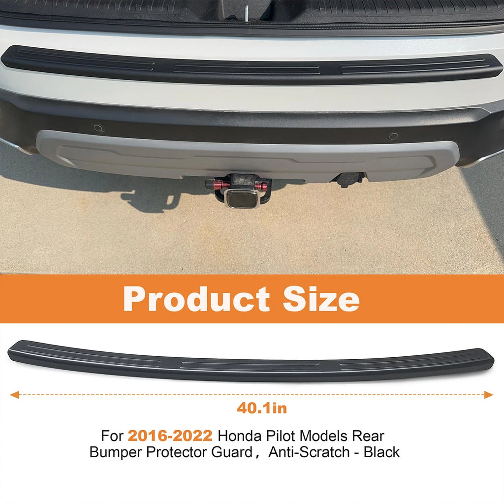 Rear Bumper Guard for Honda Pilot (2016–2022) Anti-Scratch Protector