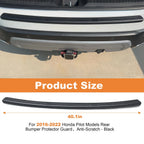 Rear Bumper Guard for Honda Pilot (2016–2022) Anti-Scratch Protector
