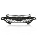 Front Bumper Upper Honeycomb Grille with Chrome Trim for Honda Fit (2018–2020)