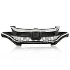 Front Bumper Upper Honeycomb Grille with Chrome Trim for Honda Fit (2018–2020)
