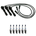 NGK 7mm Wire Set & Denso Platinum Spark Plug Kit for Sedona XG300 (2002–2006)