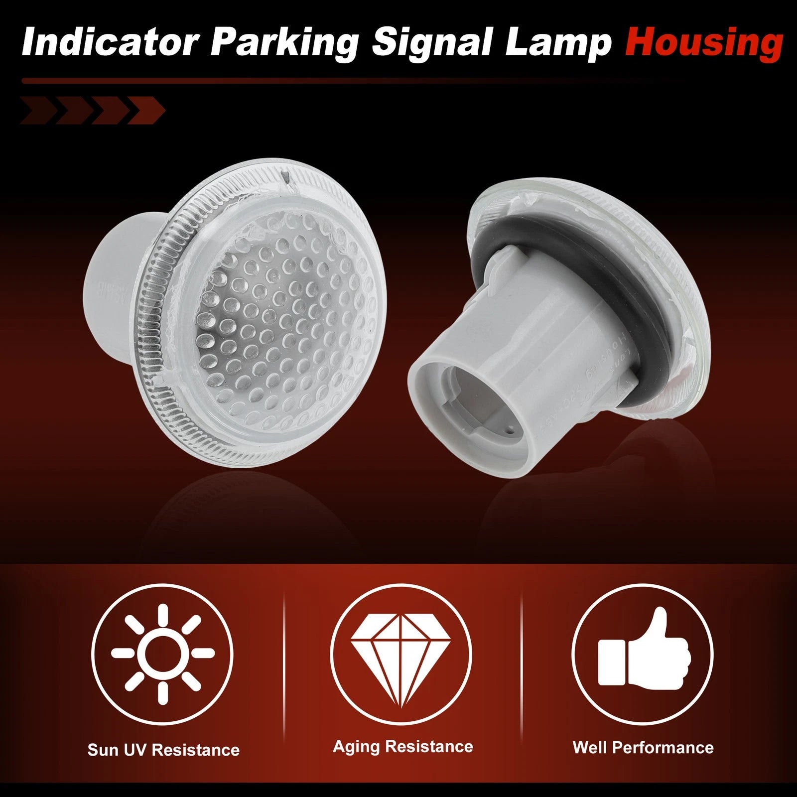 2pc LED Side Marker Light Housing for Ford Transit Connect (2010–2023) 9T1Z13K376A