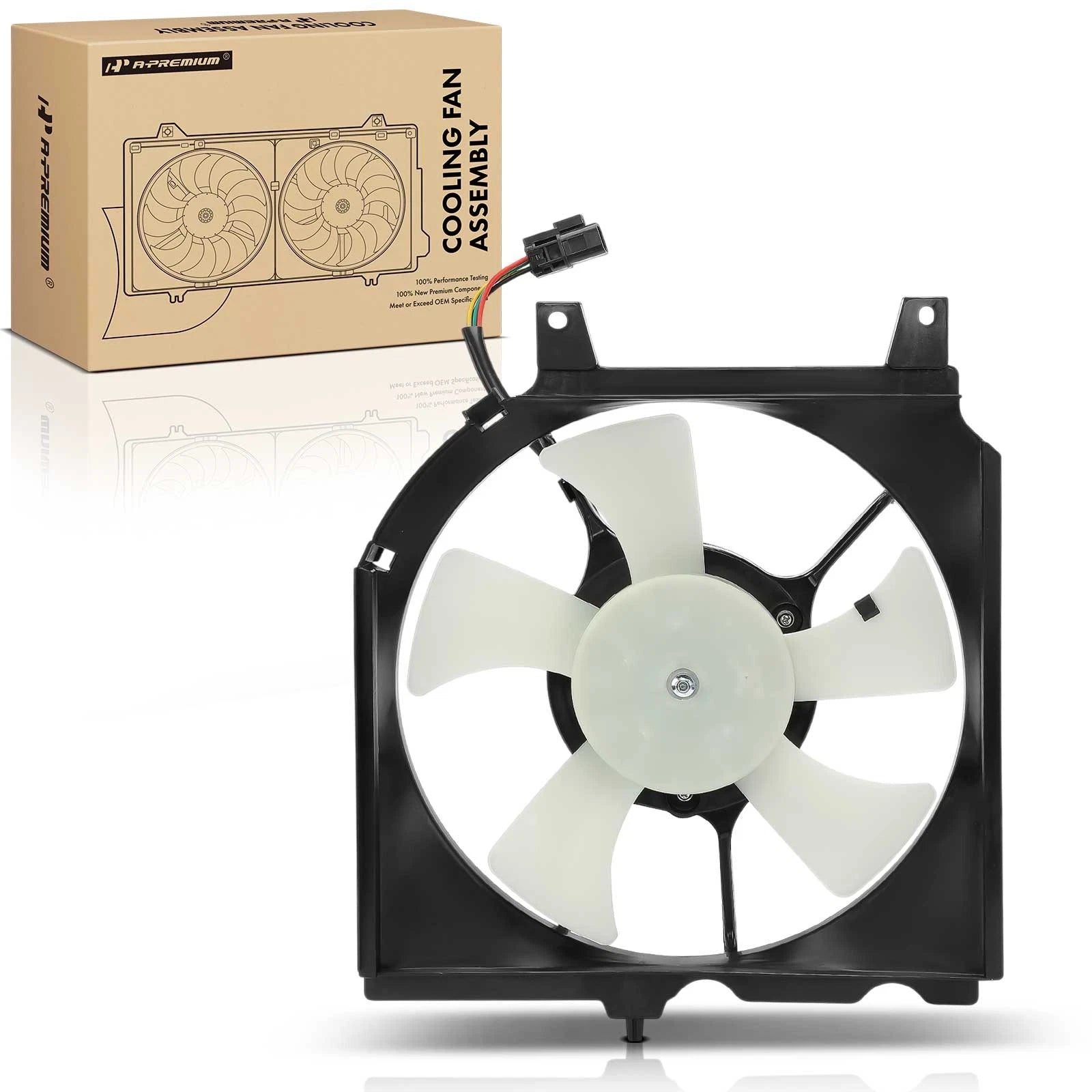 Cooling Fan Assembly with Shroud for Nissan Sentra NX (1991–1994)