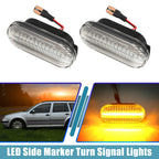 Pair LED Side Marker Turn Signal Lights for Ford (1995–2004) 4M5A13K309AA