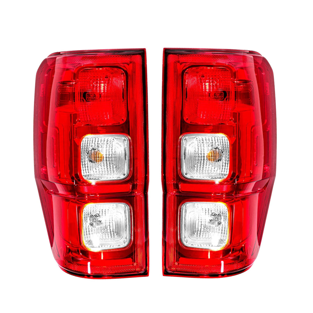 Tail Lights Set of 2 for Ford Ranger XL (2019–2022) Chrome Halogen