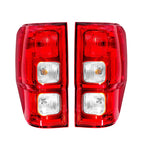 Tail Lights Set of 2 for Ford Ranger XL (2019–2022) Chrome Halogen