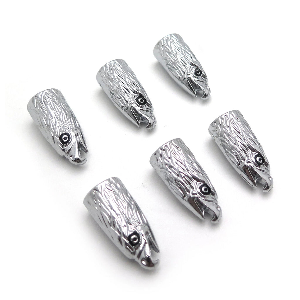 Set of 6 Chrome Eagle Head Bolts Screws for License Plate Frame