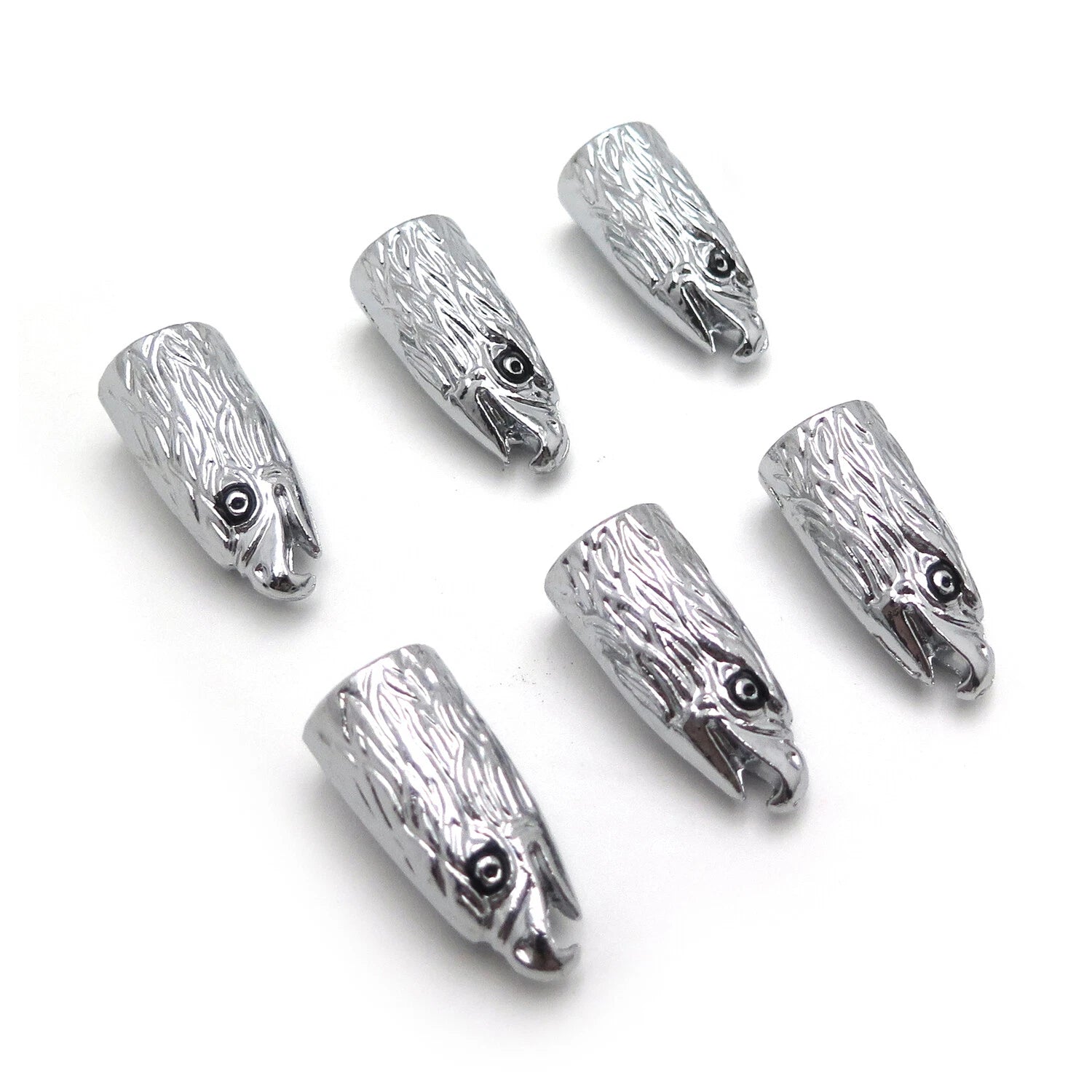 Set of 6 Chrome Eagle Head Bolts Screws for License Plate Frame