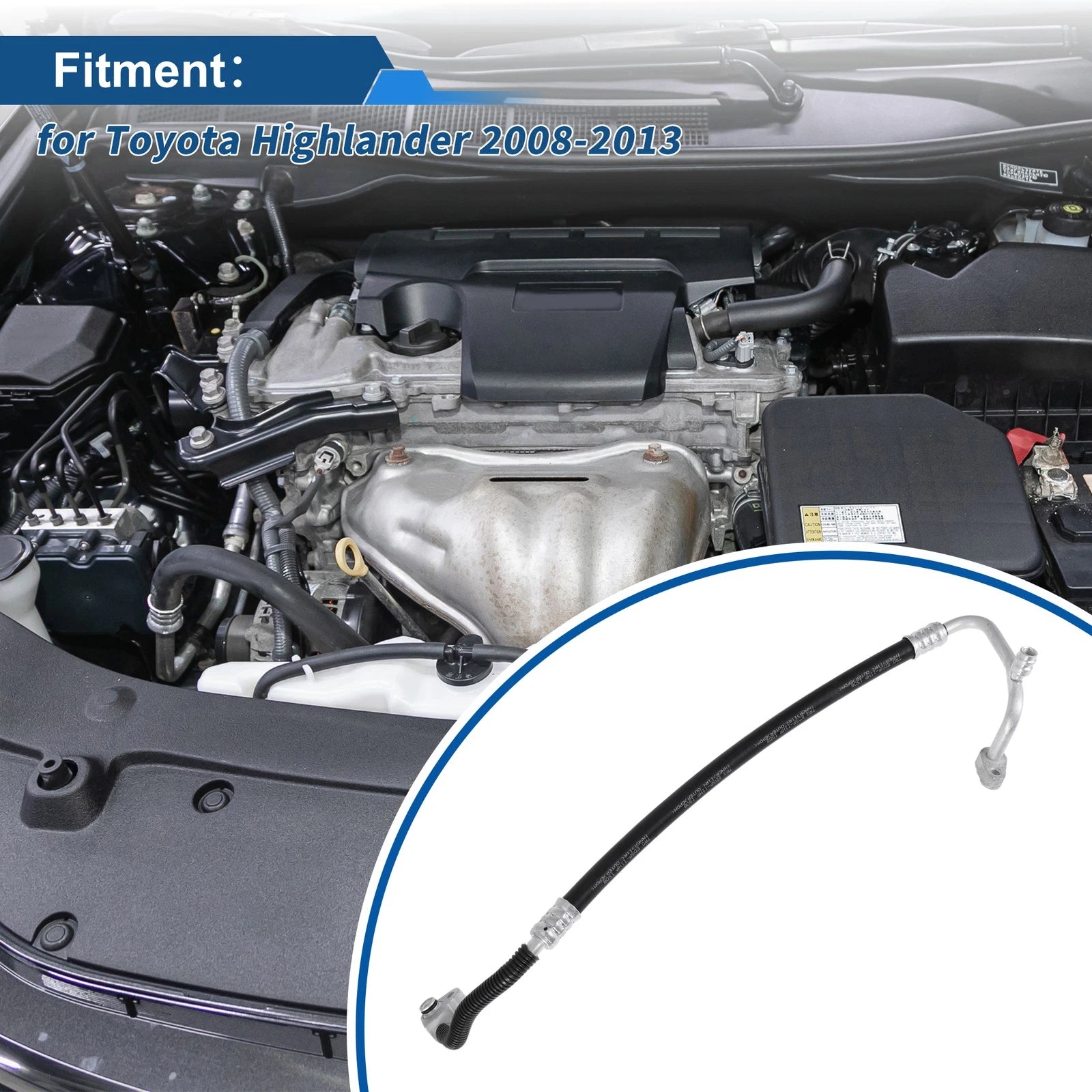A/C Refrigerant Liquid Hose for Toyota Highlander (2008–2013) No. 887030E050