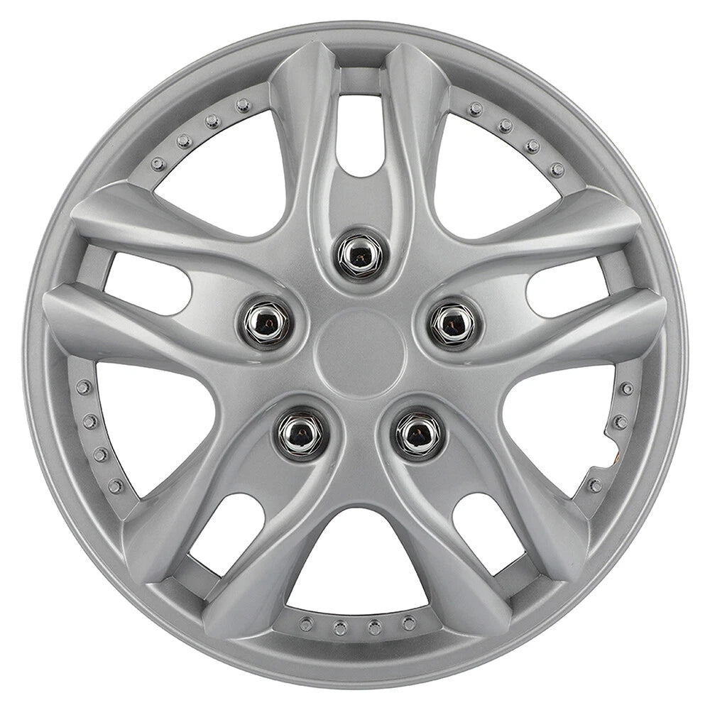 Set of 4 Wheel Hub Caps for R12 Tire & Rim (Fits 12")