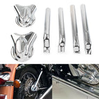 Rear Phantom Swingarm Axle Cover Kit for Harley Softail FXST FXSTC FLSTC (1990–2023) Chrome