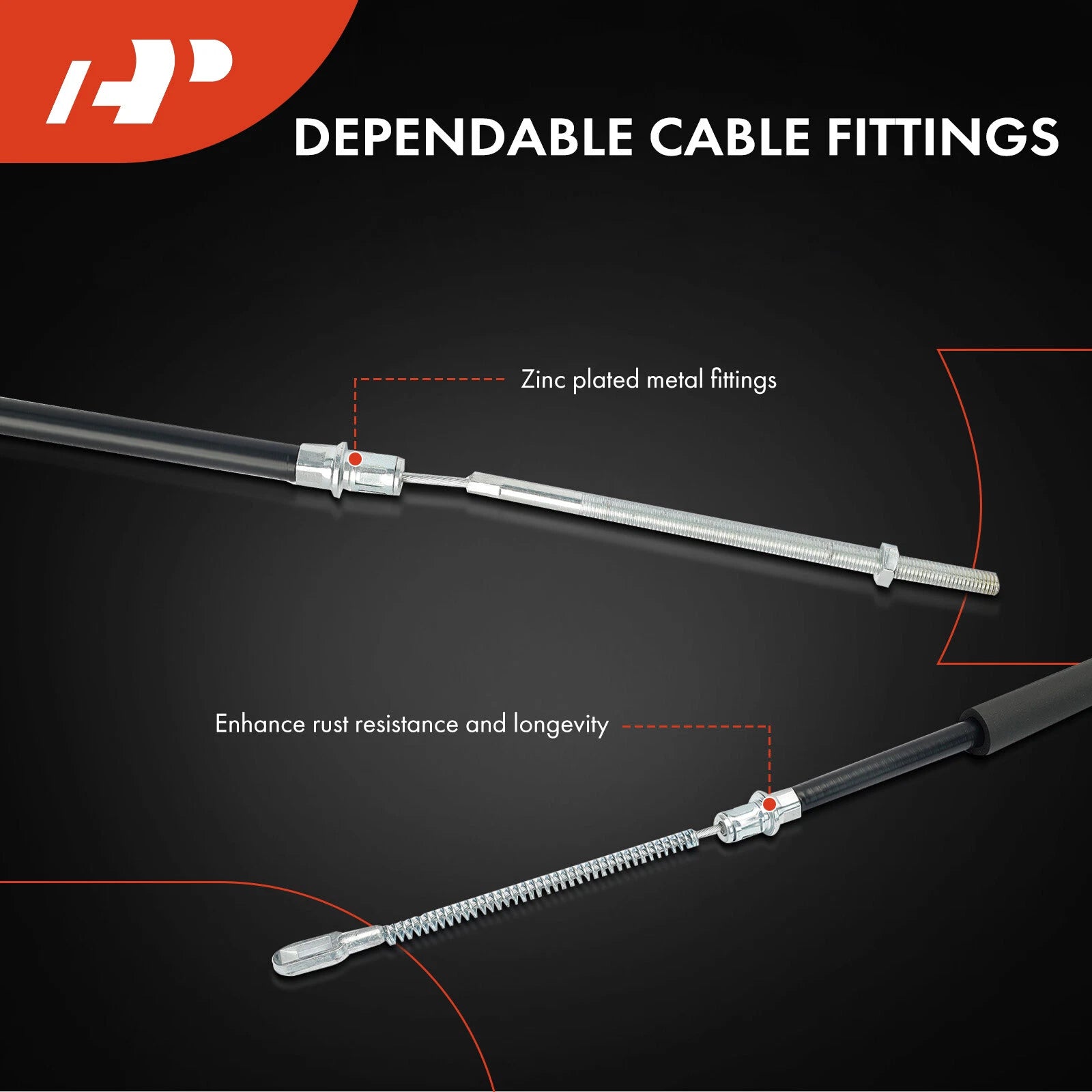 Rear Right Parking Brake Cable for Chevy Blazer GMC Jimmy (2002–2005)
