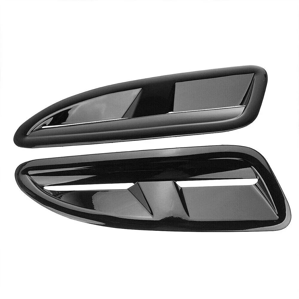 ABS Plastic Front Bonnet Vents Gloss Black for Jaguar XKR XK8 (2002-2009)