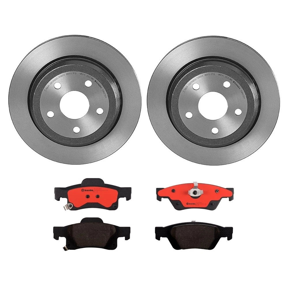 Brembo Rear HD Brake Kit Disc Rotors & Ceramic Pads for Durango Grand Cherokee (2011–2023)