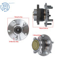 Set of 2 Rear Wheel Hub Bearing Assembly 512570 for Honda Civic Insight (2016–2021)