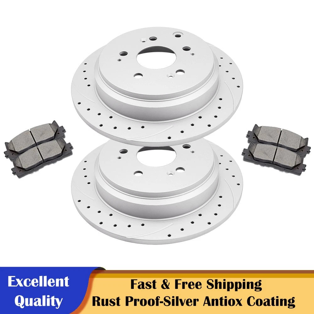 Ceramic Brake Pads & Rear Disc Rotors for Honda Odyssey (2005–2010)