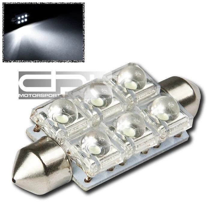 5mm/6 High Flux 41mm Bright White LED Interior Map Dome Trunk Light Bulb