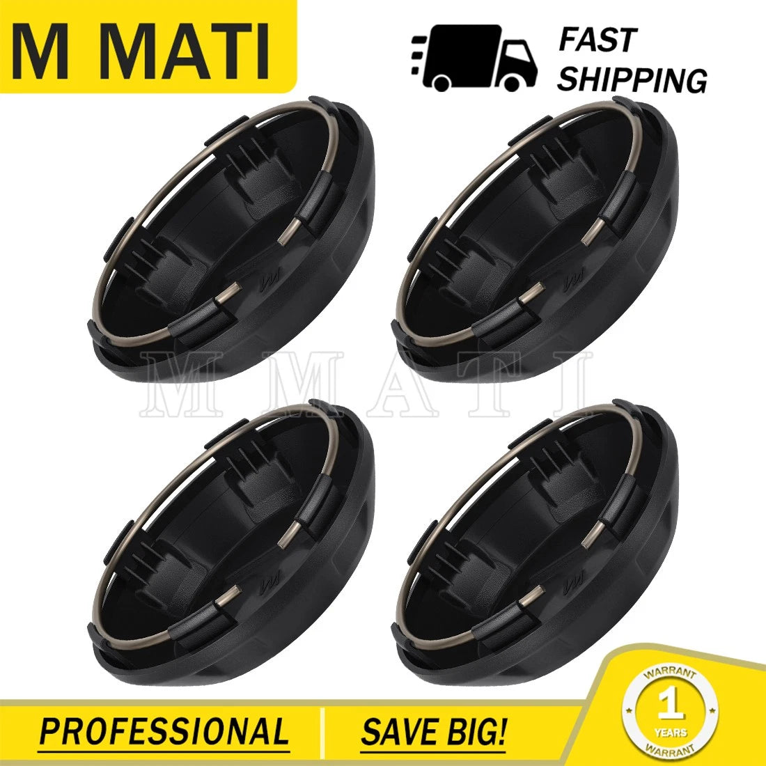 Set of 4 Center Hub Wheel Caps for Polaris RZR PRO XP (2021–2025) #1524032