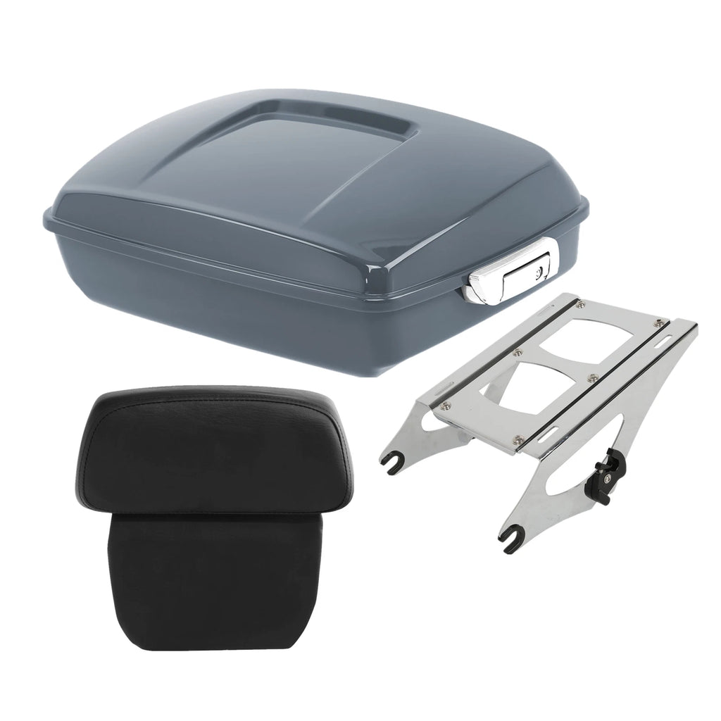 Trunk Pad Mount Rack for Harley Touring (2014–Present) Gunship Gray