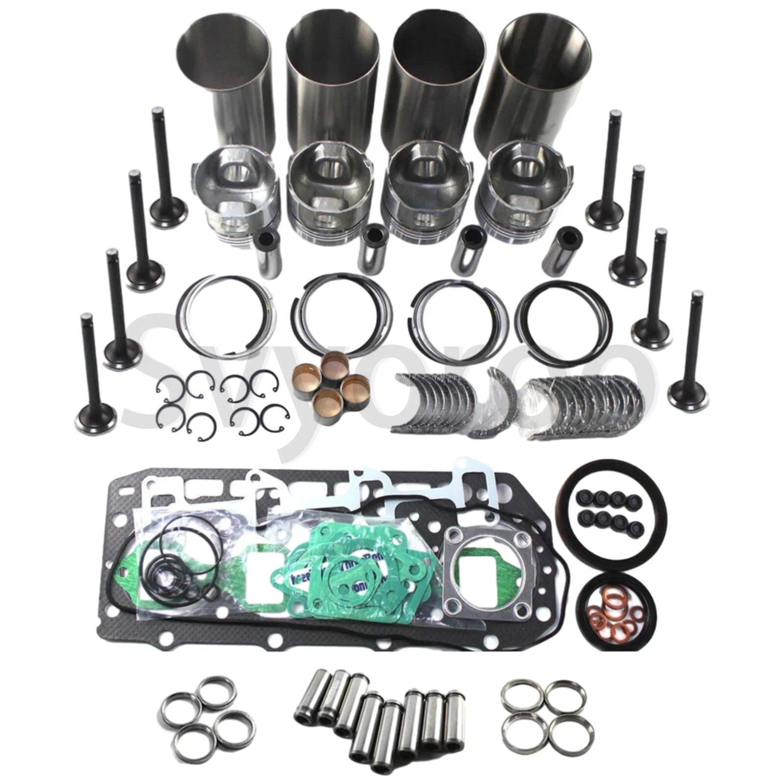 Engine Overhaul Rebuild Kit for Yanmar Komatsu Forklift FD15T (4D92E, 4TNE92)