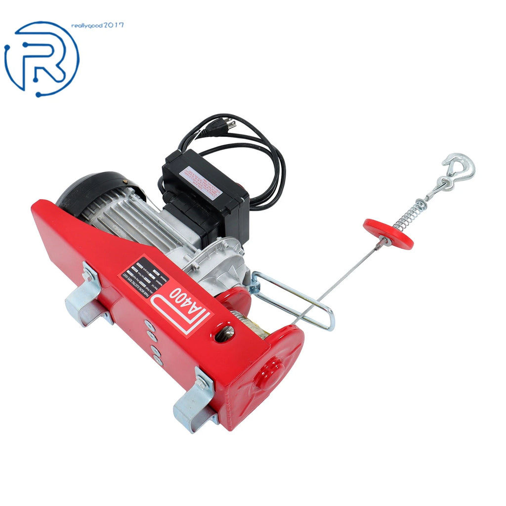 Electric Hoist 880lbs with 328ft Wireless Remote Control (110V)