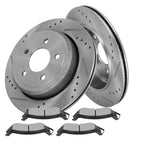 Rear Brake Rotors & Ceramic Pads for Mercury Grand Marquis Marauder (2003–2011)