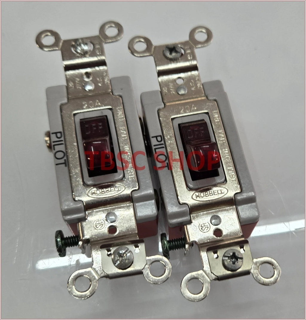 2 Pack Pilot Light Handle for Hubbell Toggle Switch 20A 120V