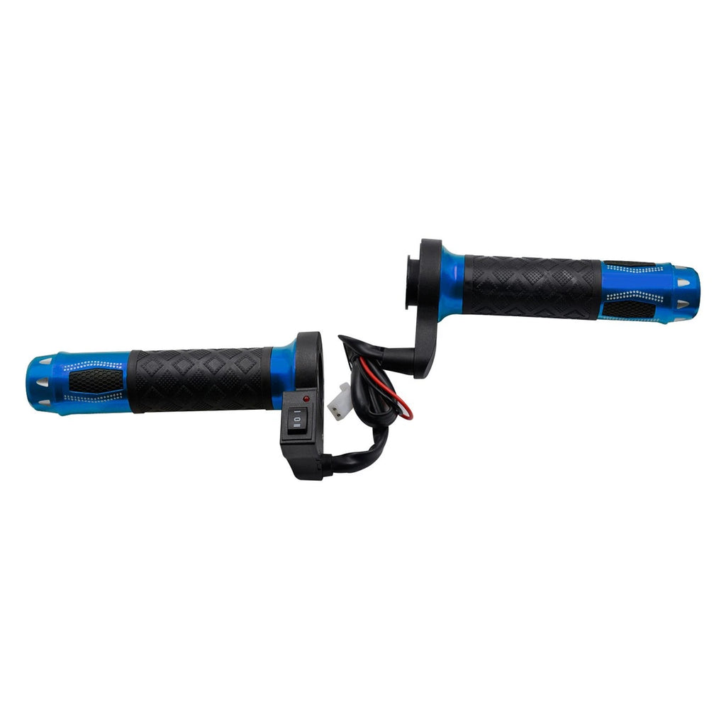 Universal 12V Heated Grips for Motorcycle (7/8", Blue)