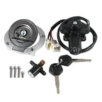 Set of 2 Ignition Key Switch Fuel Caps for Yamaha XVS1300CU (2014–2016) 11C-W8250-01