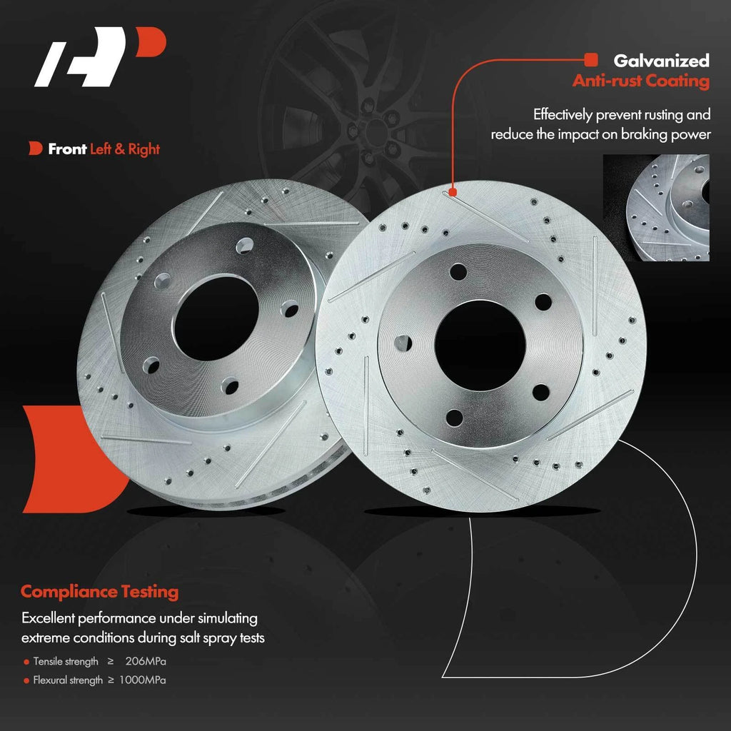 Drilled Brake Rotors & Ceramic Pads for Chevy Blazer GMC