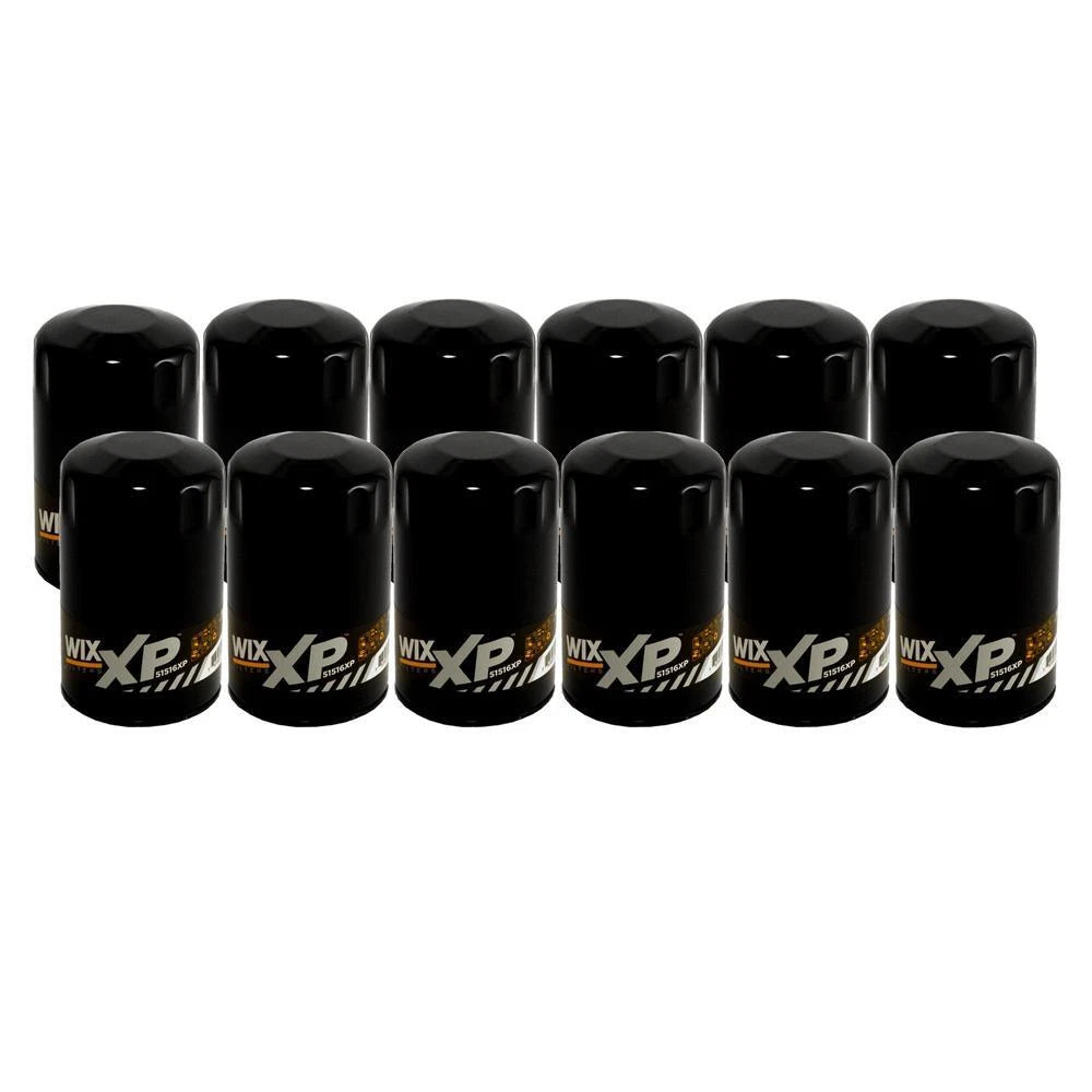 Set of 12 Wix 51516XP Engine Oil Filters for (Spin-On)