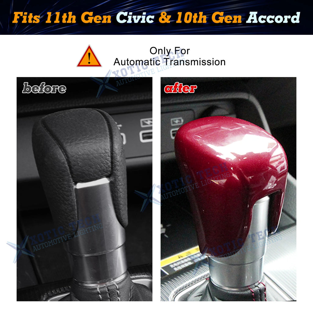 Red Interior Trim Decor Covers for Honda Civic 11th (2022-2025)