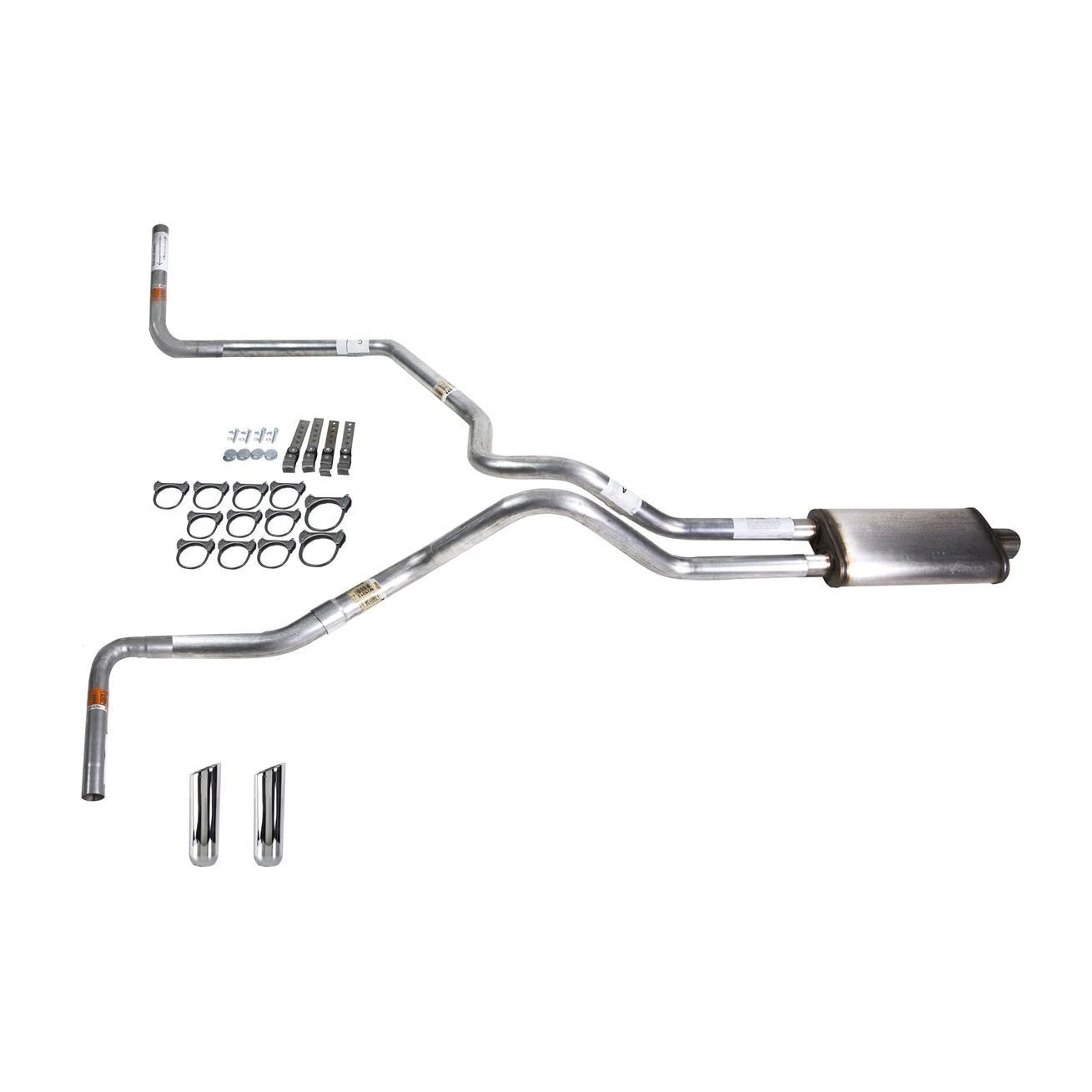 Dual Exhaust Pipe for Ram (2007-2008) Stainless Muffler Side Exit