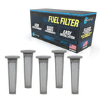 Set of 5 QFS Fuel Filters for KTM Husqvarna (78141013190)