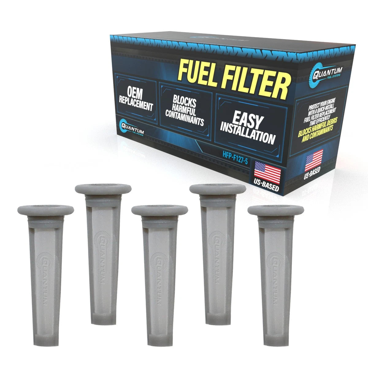 Set of 5 QFS Fuel Filters for KTM Husqvarna (78141013190)