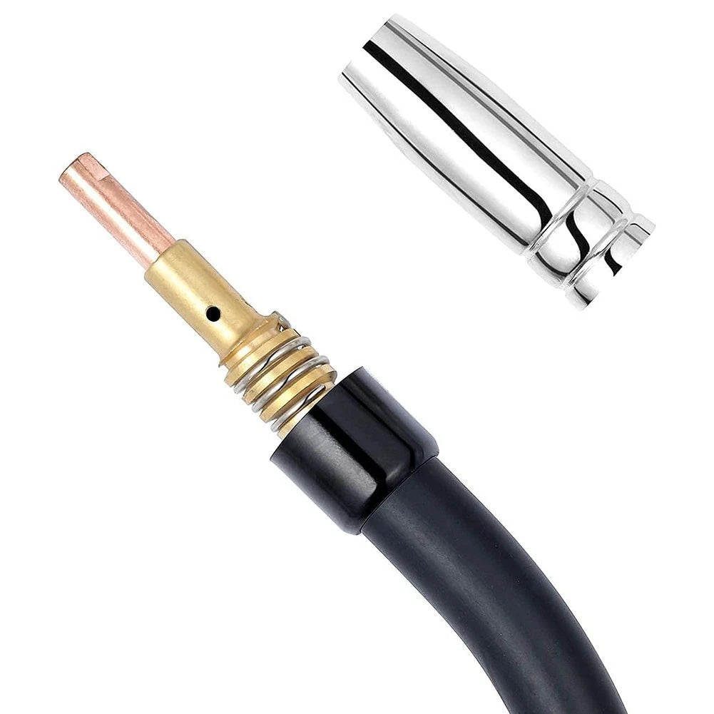 Set of 4 Welding Torch Nozzles for MB15 MIG MAG with Contact Tips