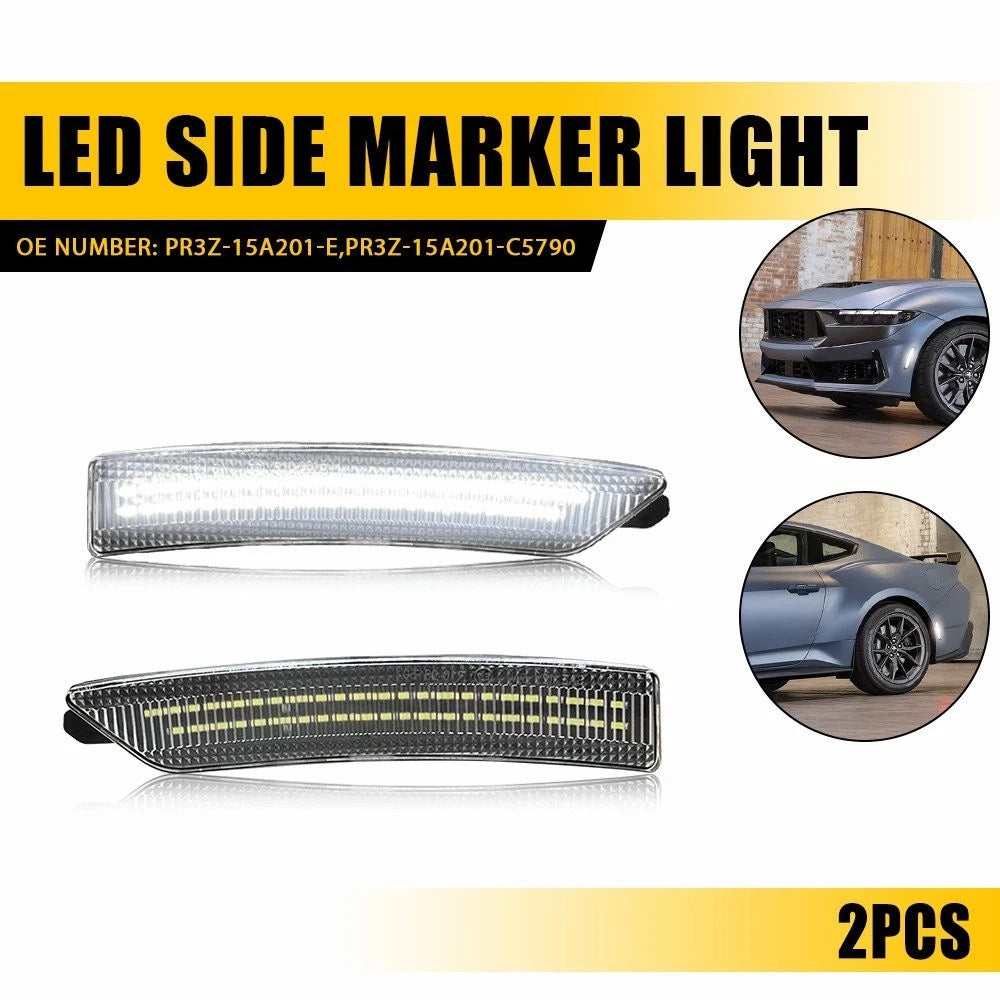 2X Fender Side Marker Light LED for Ford Mustang (2024–2025) EPY