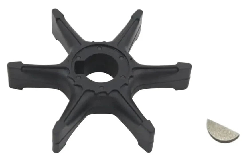 Water Pump Impeller with Key for Yamaha 2 Stroke 20 25 HP Outboard (1990–2023)