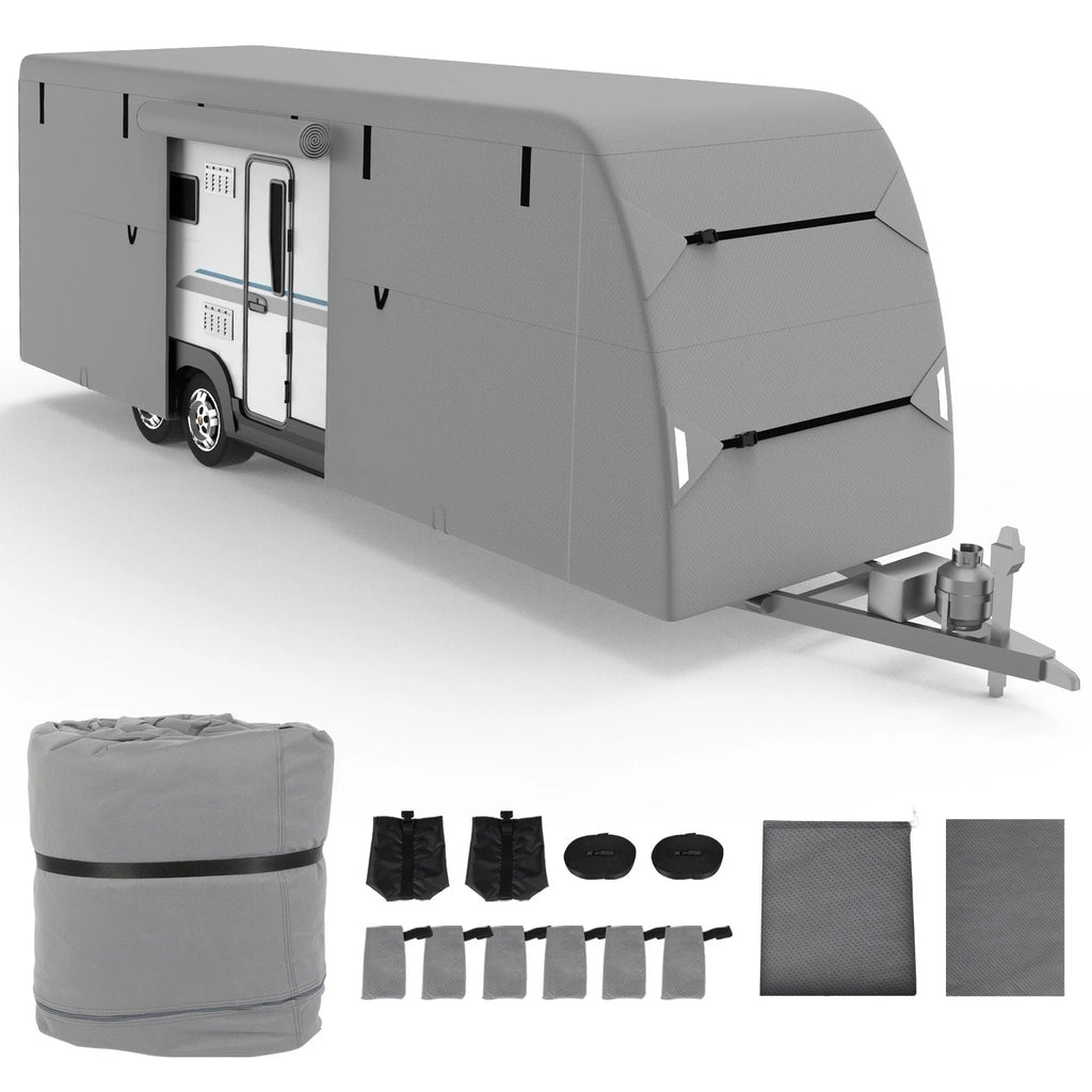 Travel Trailer RV Cover for 24-27FT (Upgraded 5 Layers)