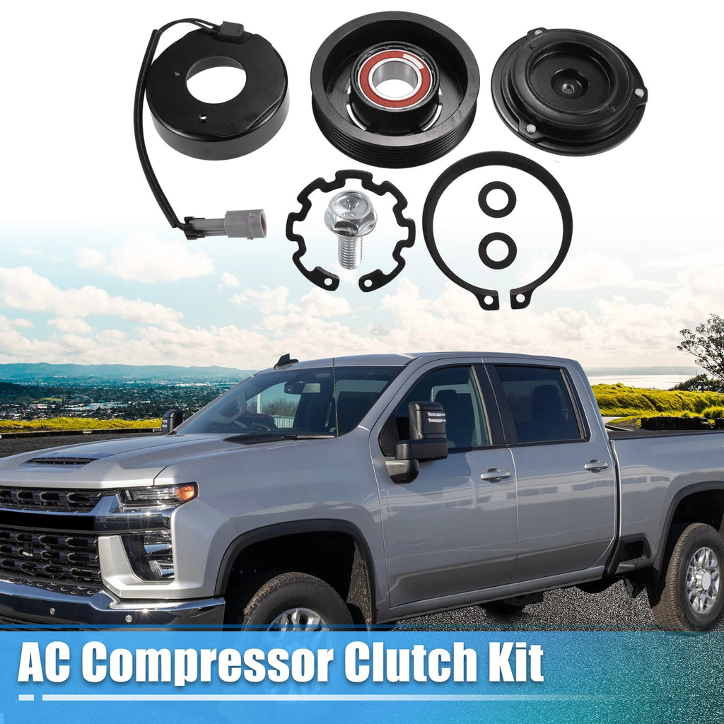 AC Compressor Clutch Kit for Chevrolet Silverado 2500HD (2002–2013) 8 Cyl 6.6L