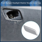 Front Right Washer Nozzle Cover Cap for Honda Accord VIII (2011–2013) Silver Tone