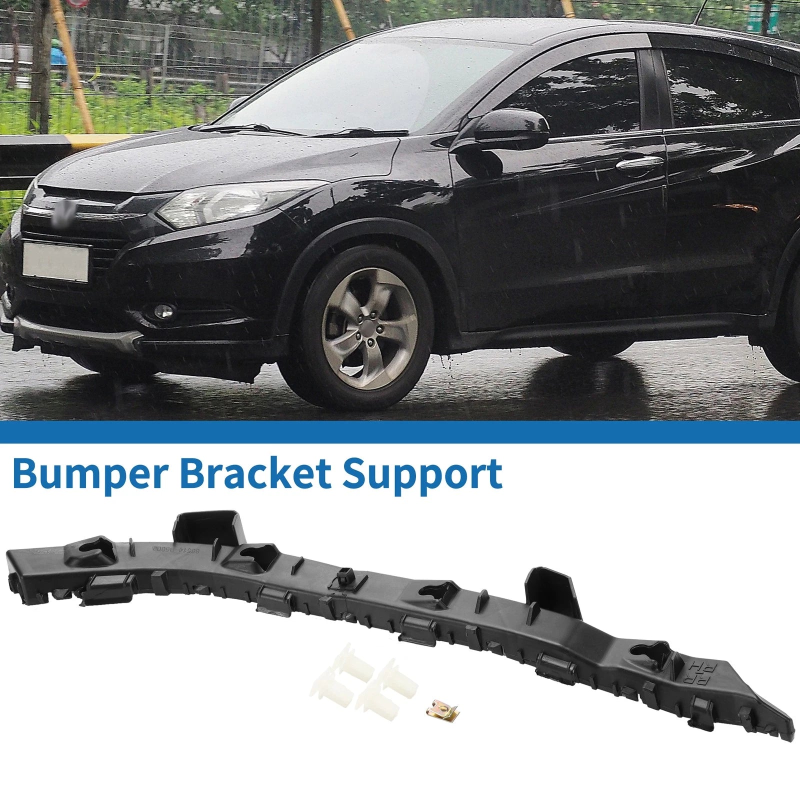 1pc Left Rear Bumper Retainer Bracket No. 86614A7000 for Kia Forte Sedan (2014–2018)
