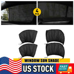 Set of 4 Sun Shade Window Screen Covers for Car (USA)